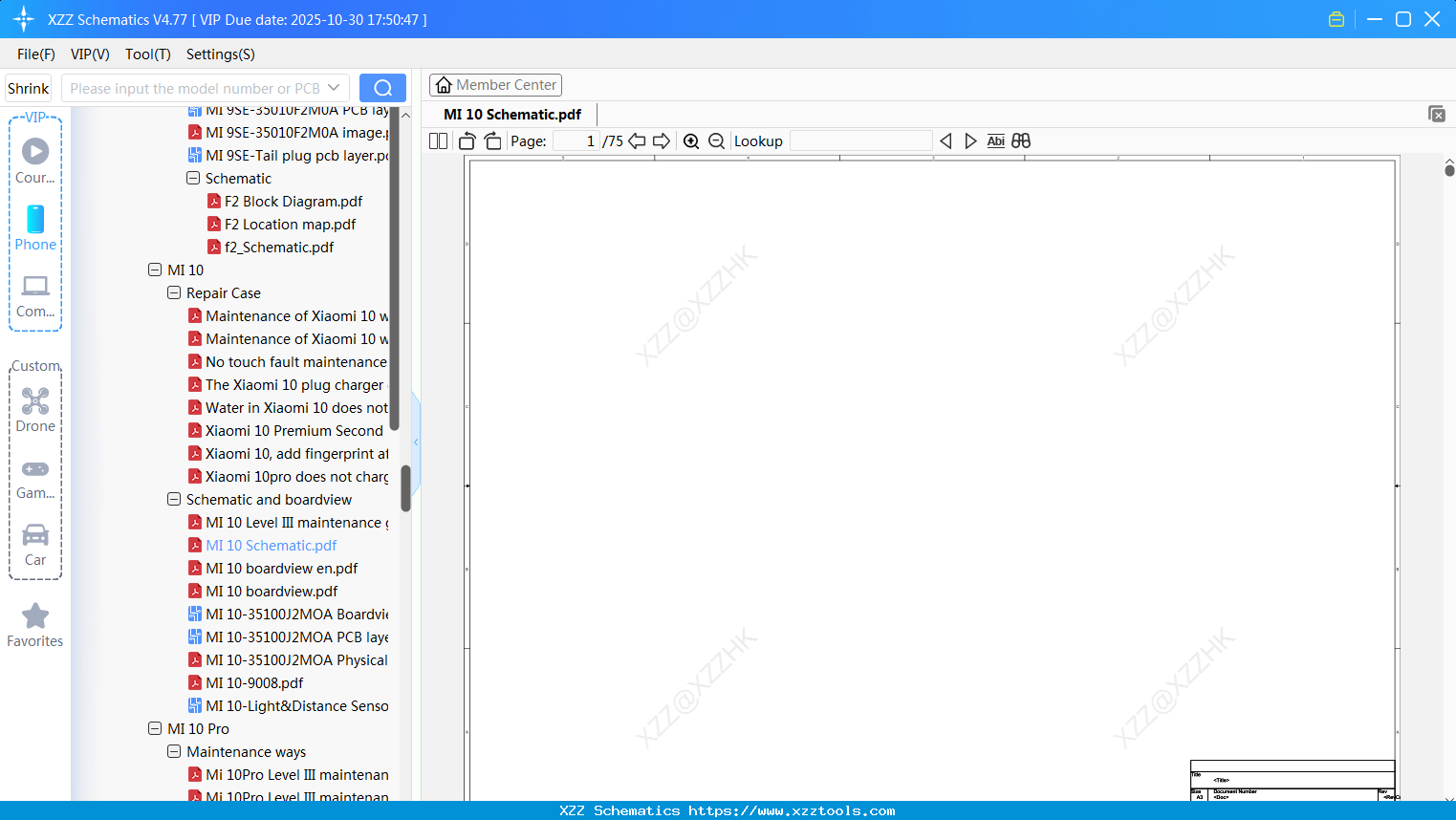 Xiaomi MI 10 Schematic